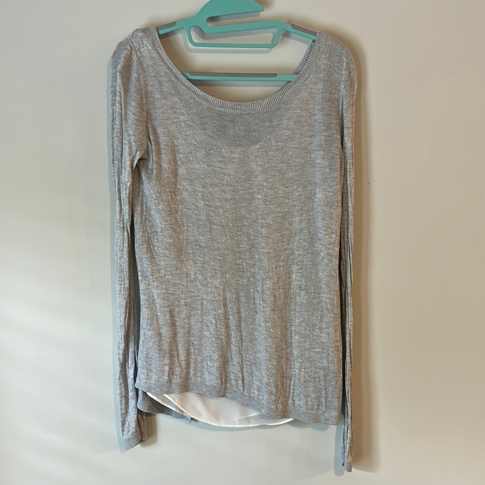 Open back sweater